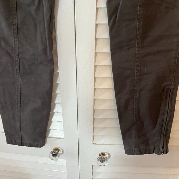 LOFT Marisa pants grey ankle zip 2 - Picture 7 of 8